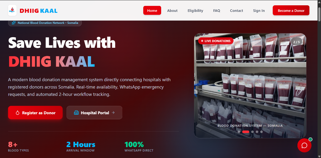 DHIIG KAAL Blood Donation Platform