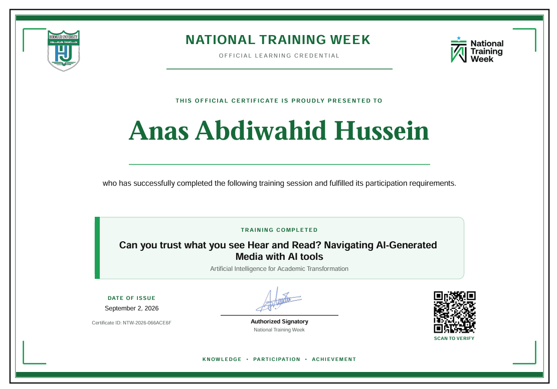Navigating AI-Generated Media Certificate